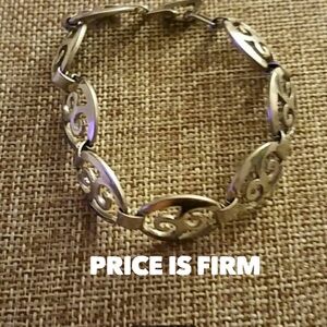 Taxco Sterling Fancy Link Bracelet 7" Long